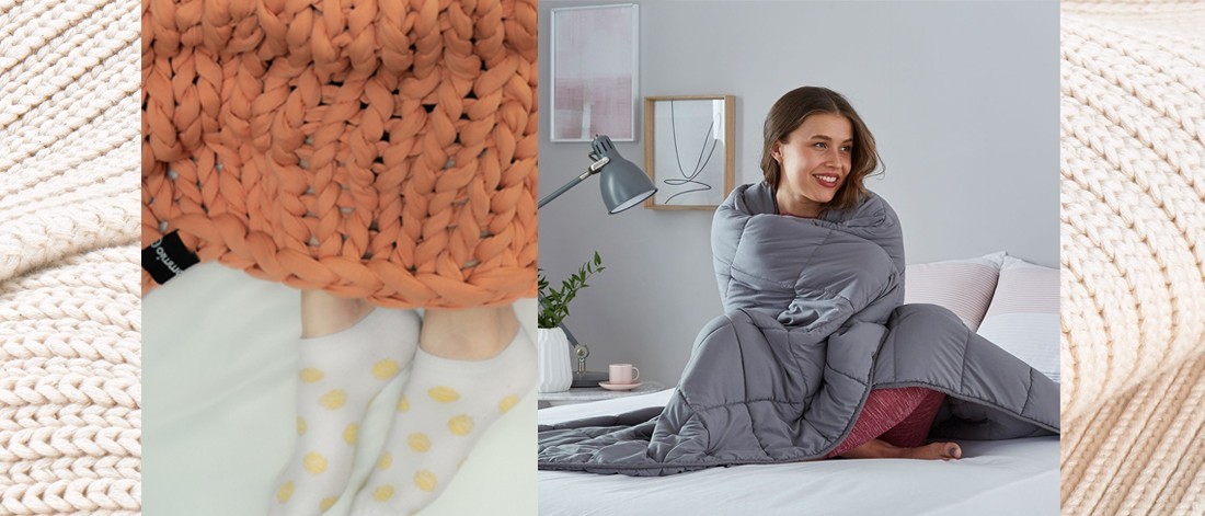 Find the perfect weighted blanket to snuggle up with this winter